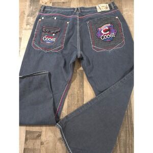 Vintage Y2K COOGI 1969 Jeans Men's Premium Colors Big Logo Pocket Baggy 44/35